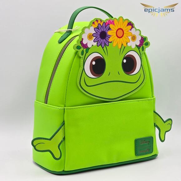 Loungefly Disney Tangled Pascal Flower Crown Mini Backpack - Picture 2 of 5